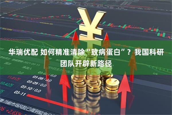 华瑞优配 如何精准清除“致病蛋白”？我国科研团队开辟新路径
